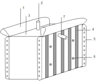 Gob-side entry retaining concrete partition wall construction mold bag and construction method thereof