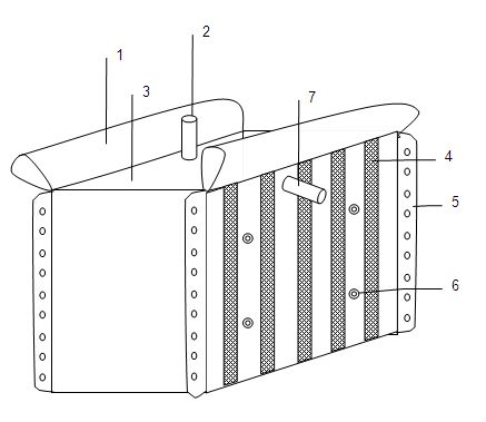 Gob-side entry retaining concrete partition wall construction mold bag and construction method thereof