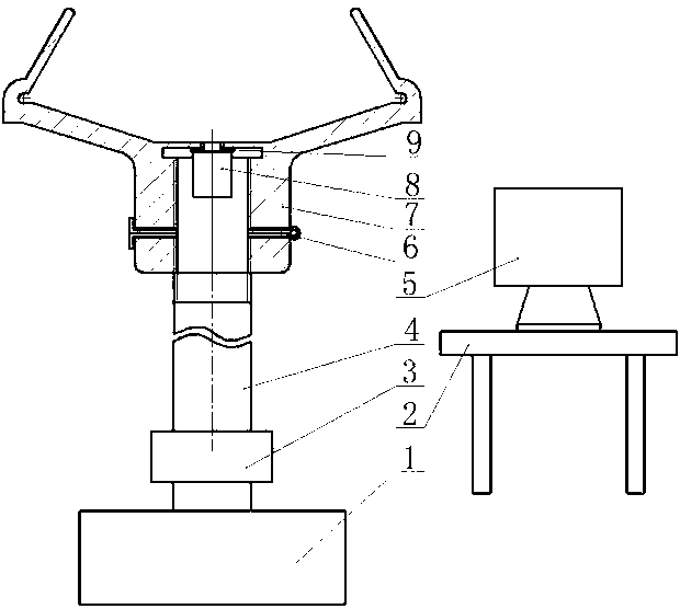 High-speed spinning cup internal flow field dynamic pressure wireless measuring device