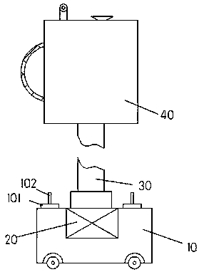 Metal material plating device