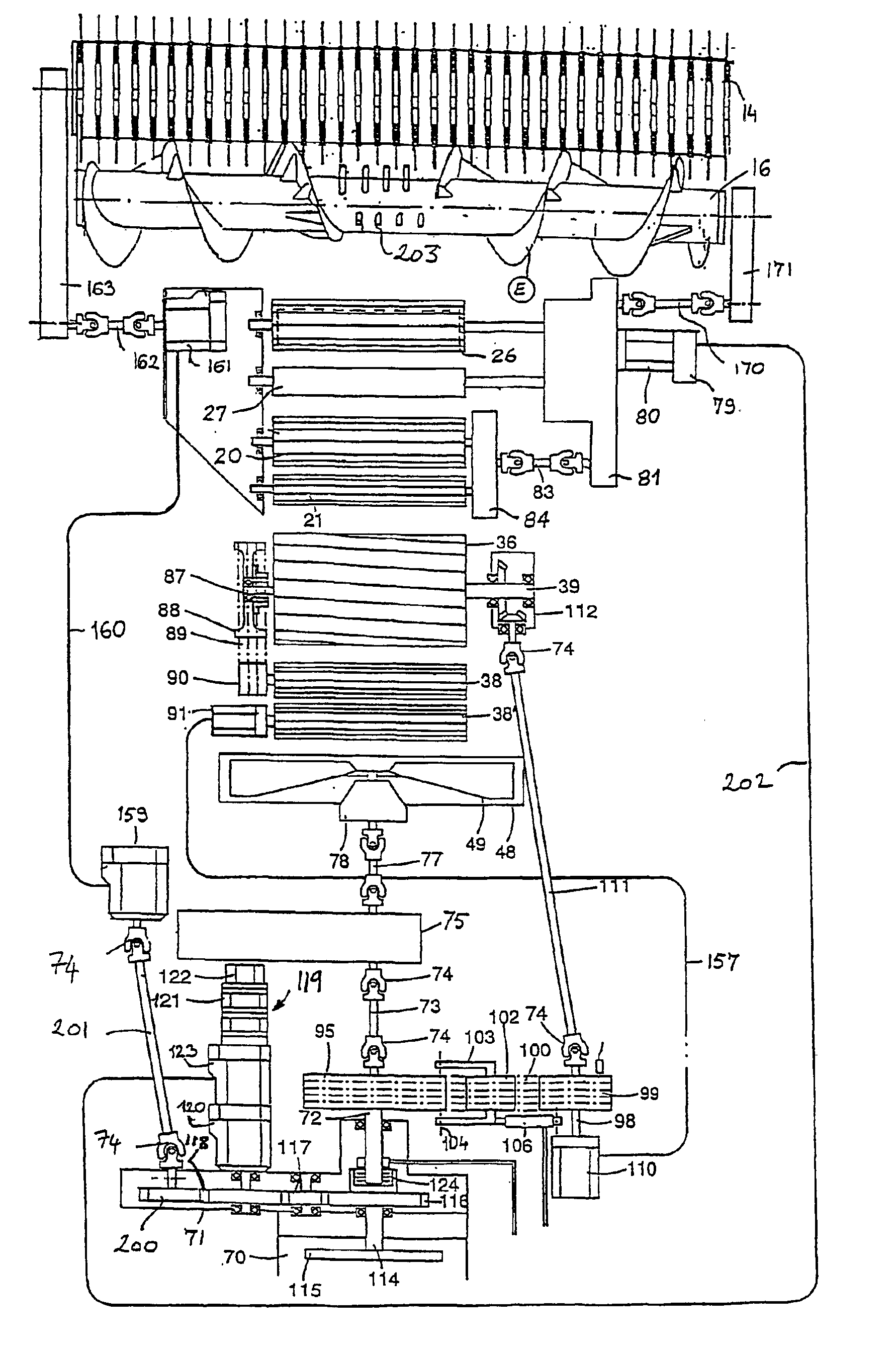 Agricultural harvesting machines and front attachments therefor