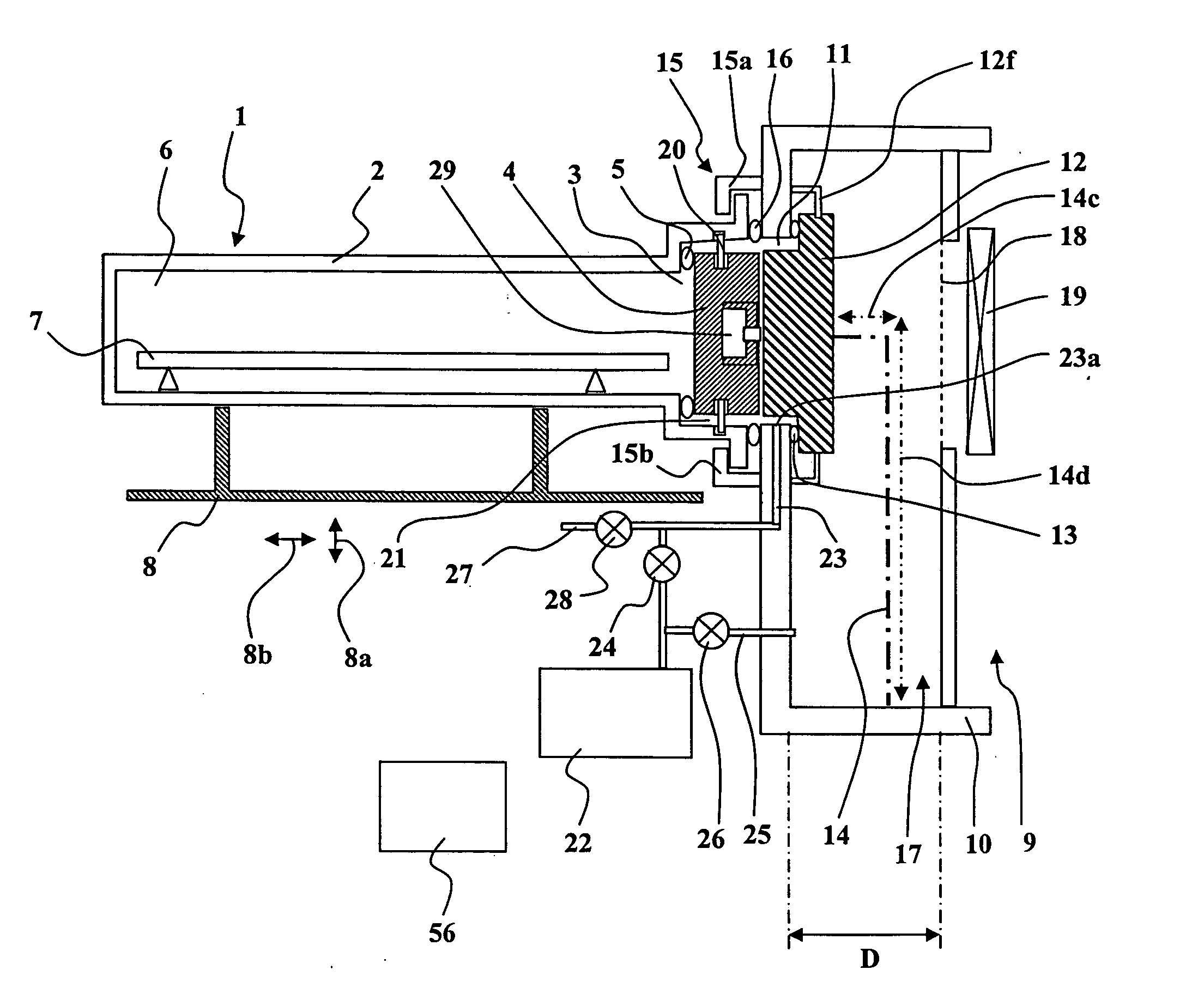 Vacuum interface between a mini-environment pod and a piece of equipment