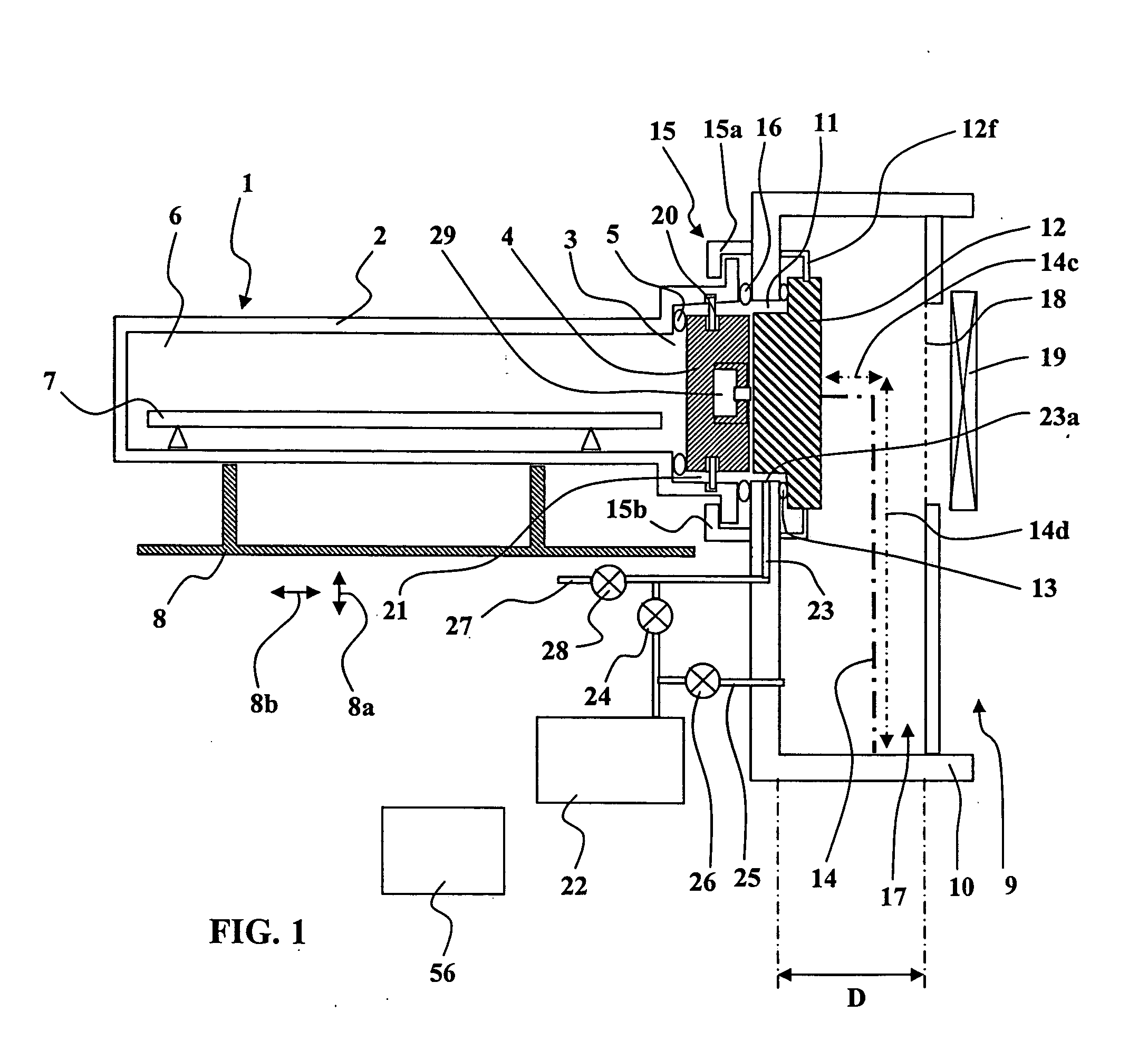 Vacuum interface between a mini-environment pod and a piece of equipment