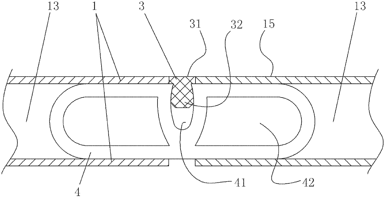 Connecting structure of buckle plate