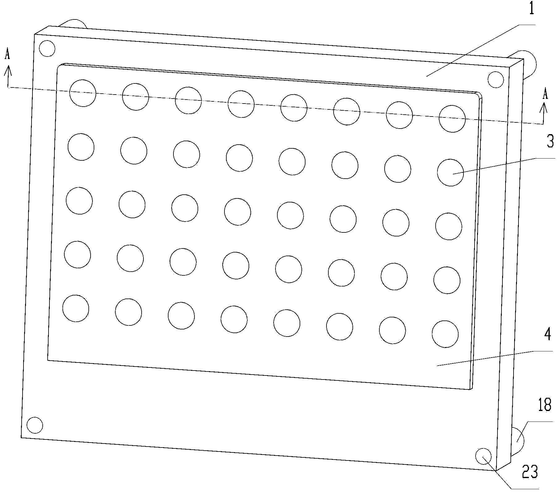 LED (light-emitting diode) dot matrix display screen and combined dot matrix display screen