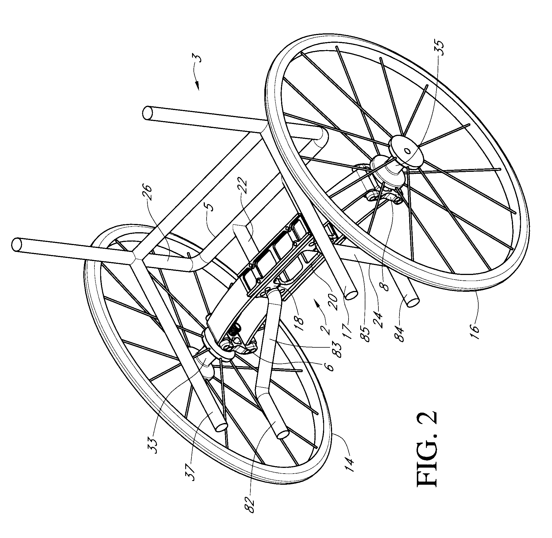 Wheelchair suspension system