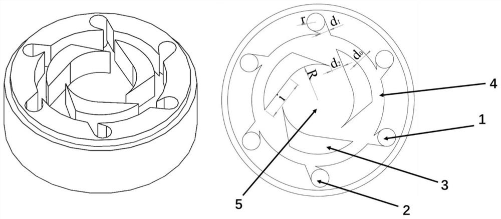 Vortex auxiliary system and method for preparing fiber reinforced composite material by chemical vapor infiltration method