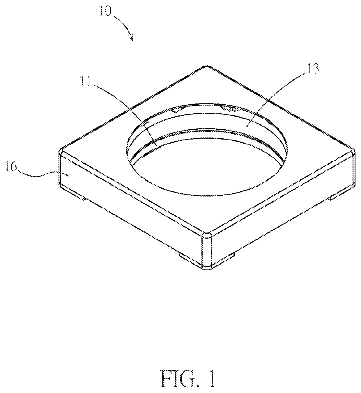 Lens autofocus actuating device