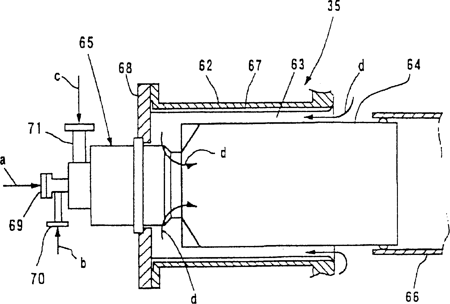 Gasifying combined power generating apparatus