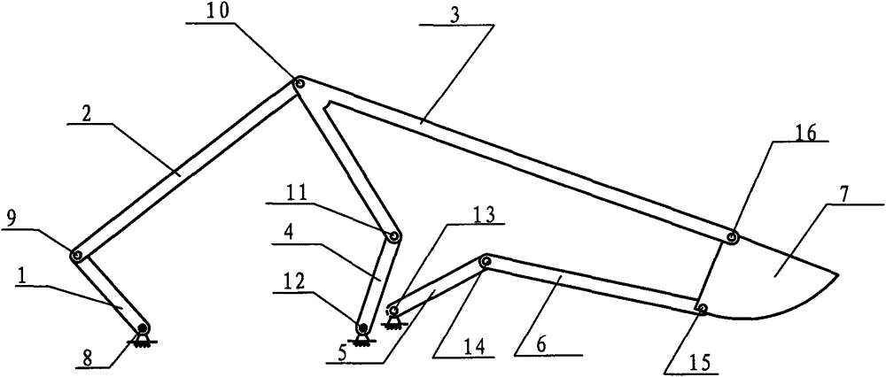 Hybrid drive controllable parallel-connection excavation mechanism