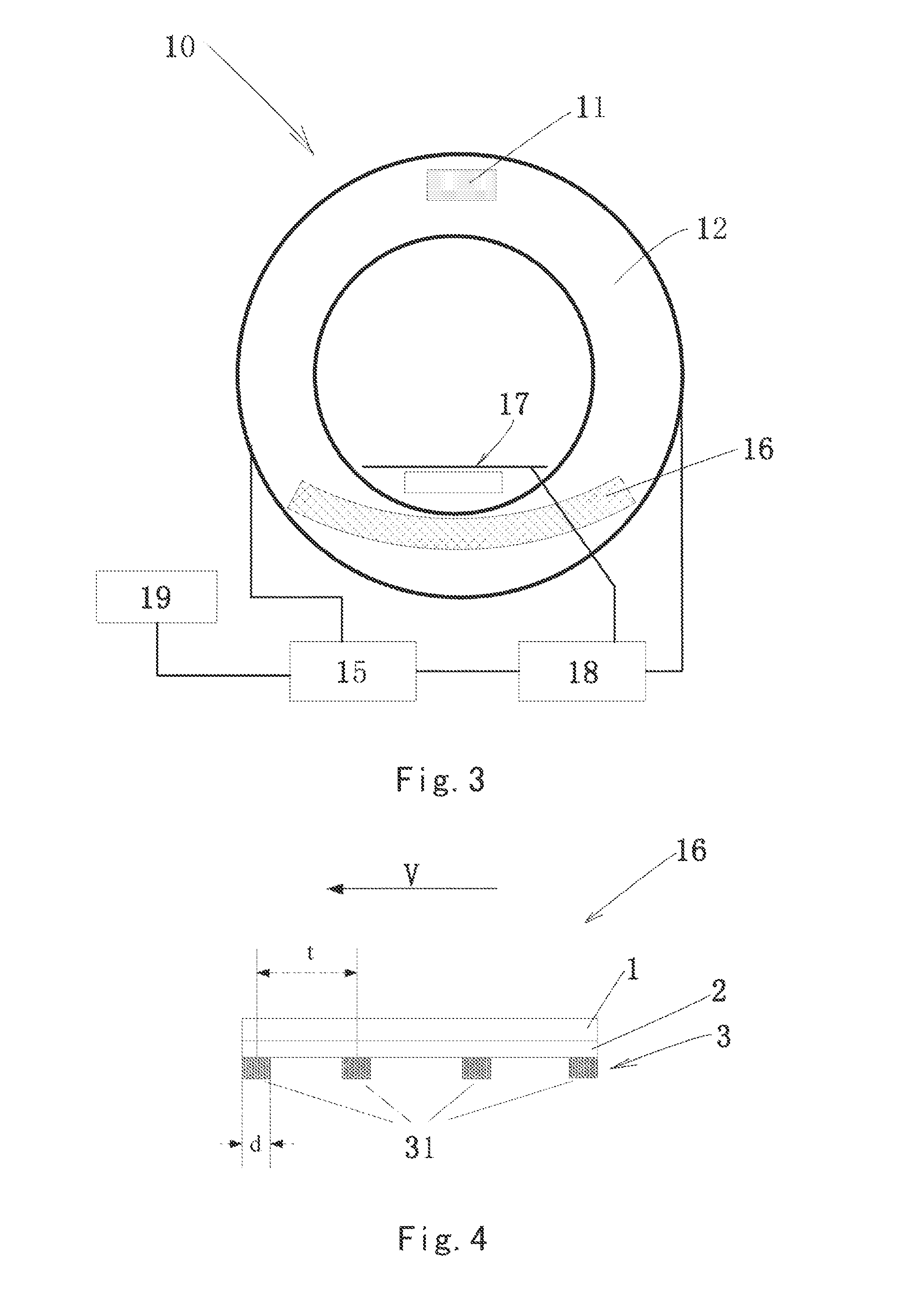 Ct system and detection device for ct system