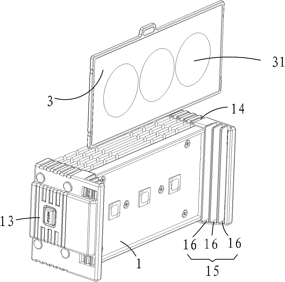 LED photographic lamp capable of changing illumination angle