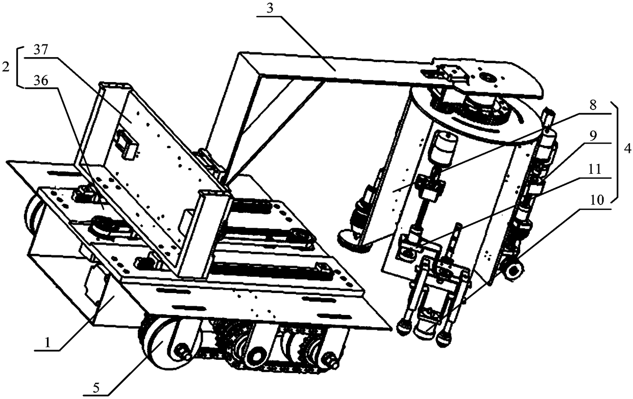 Thickness detection device applied to surface of large-sized metal tank body