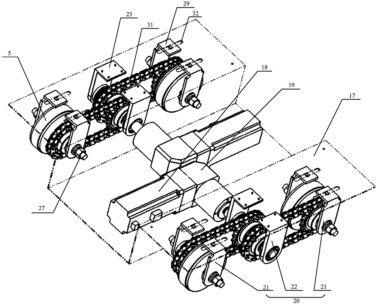 Thickness detection device applied to surface of large-sized metal tank body