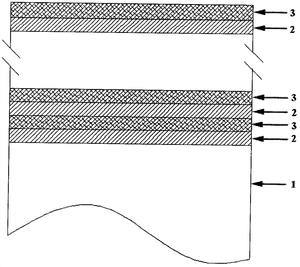 Diamond-like carbon composite molybdenum disulfide nano multilayer film and method for preparing same