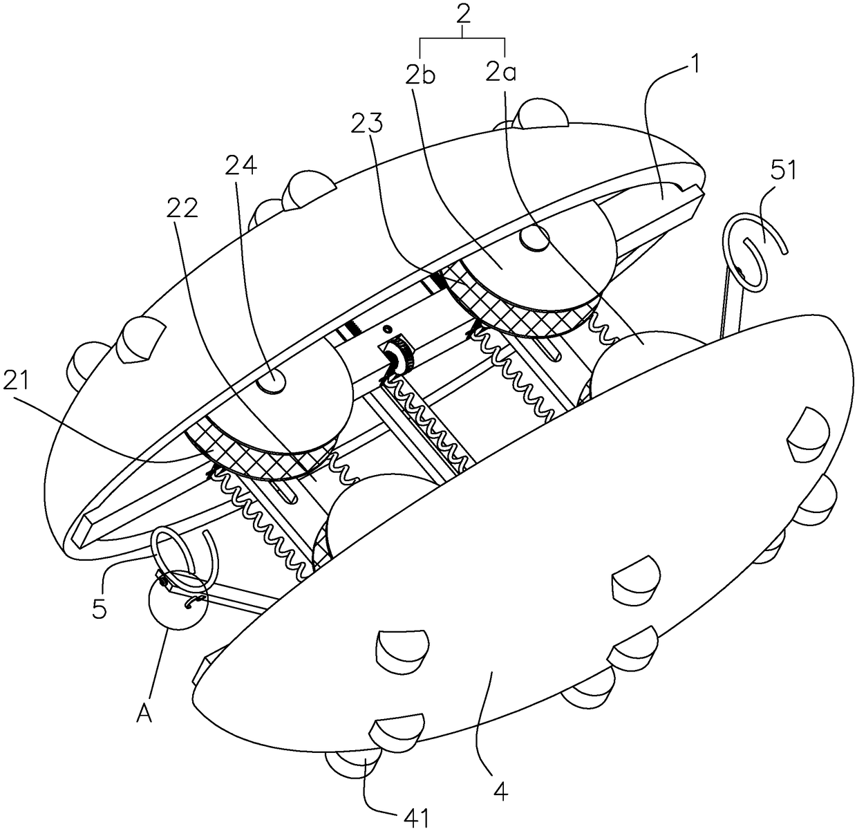 Communication pipe traction line device