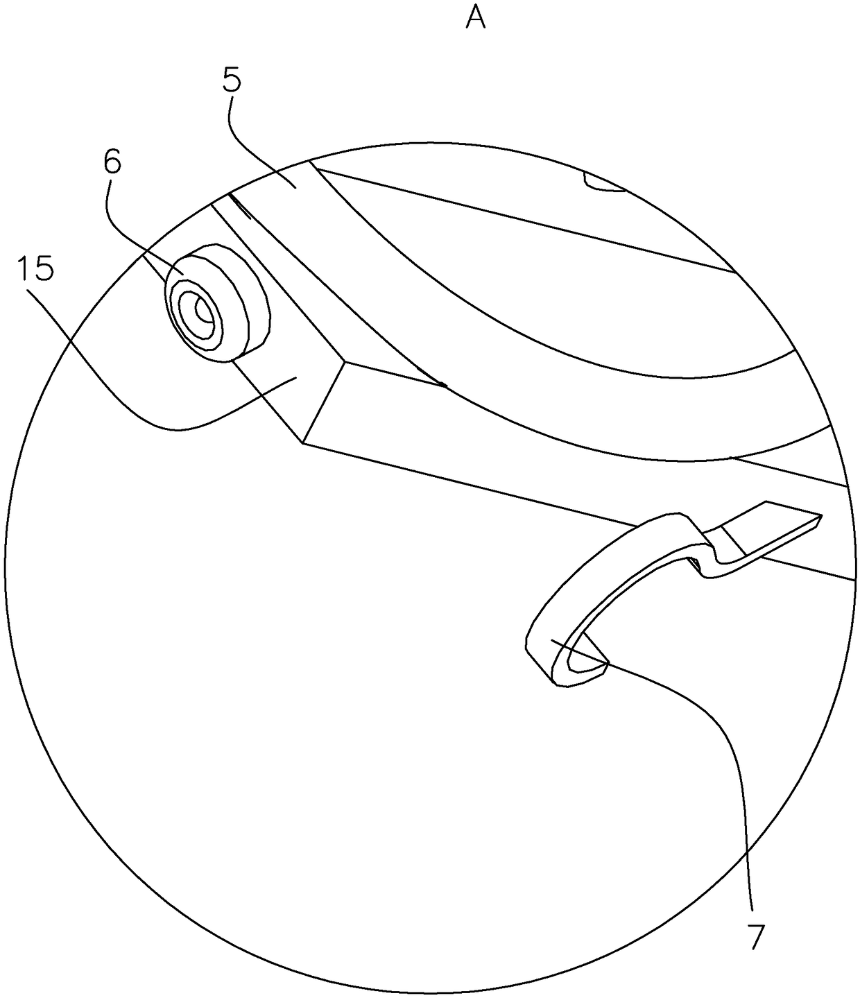 Communication pipe traction line device