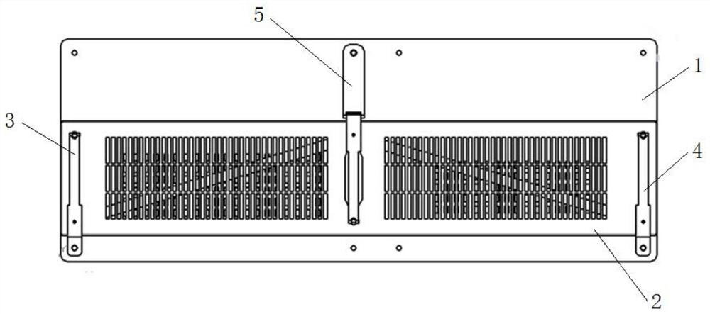 A suspension type air inlet filter cotton fixing structure and fixing method