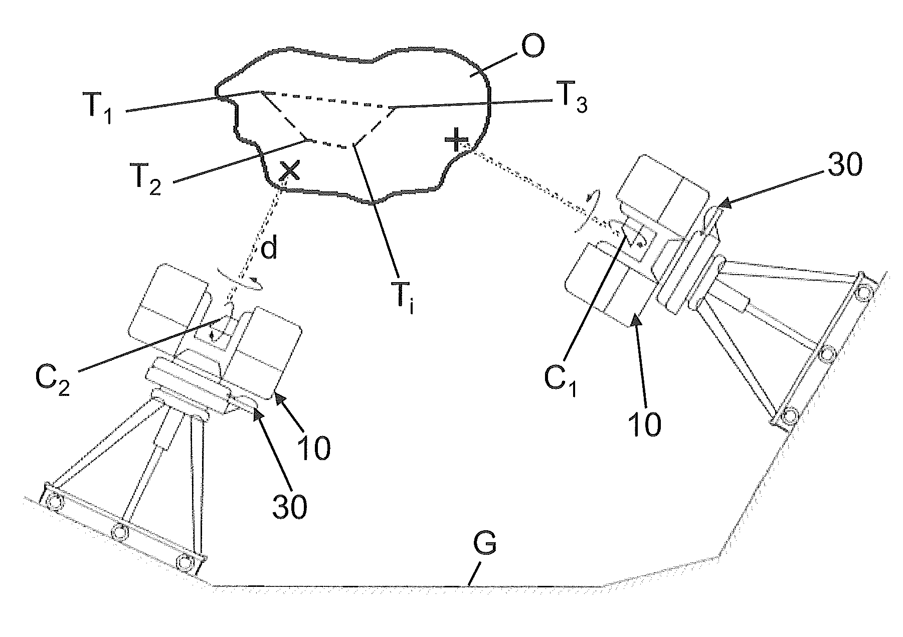 Device for optically scanning and measuring an environment