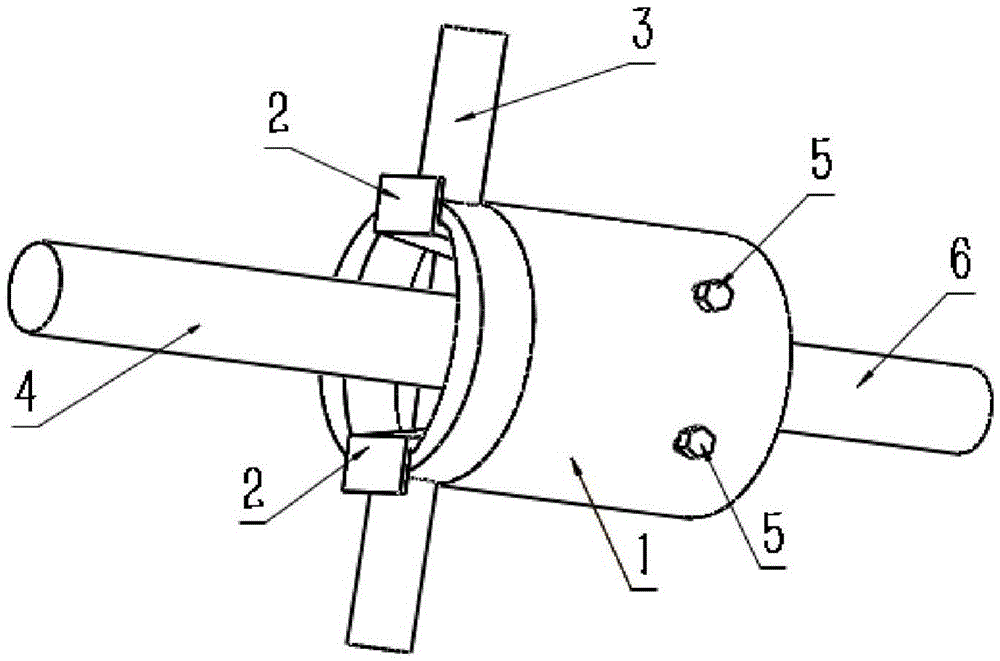 Device for quickly breaking pull rope or pull rod