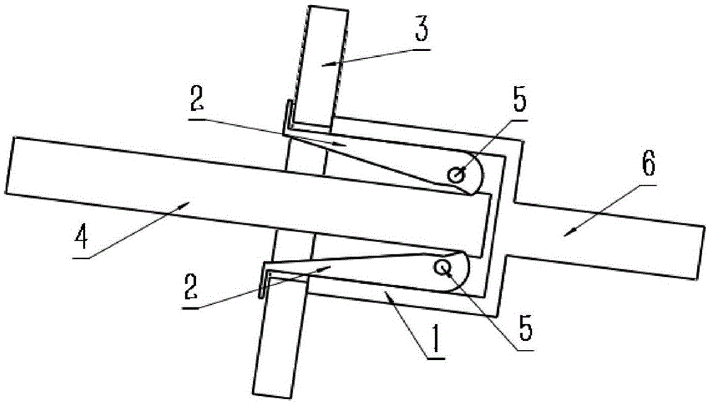 Device for quickly breaking pull rope or pull rod