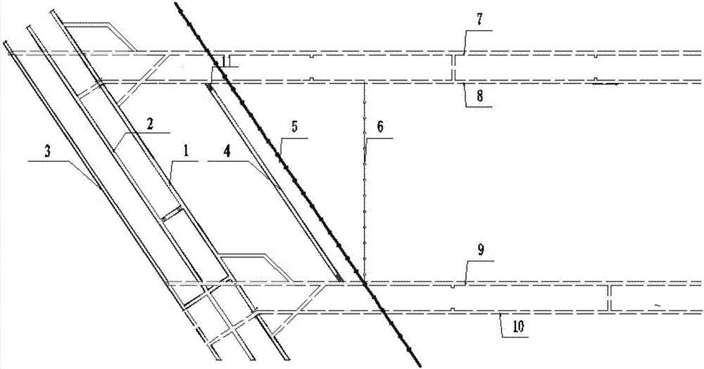 Structure for protecting stability of surrounding rock of development roadway and construction method