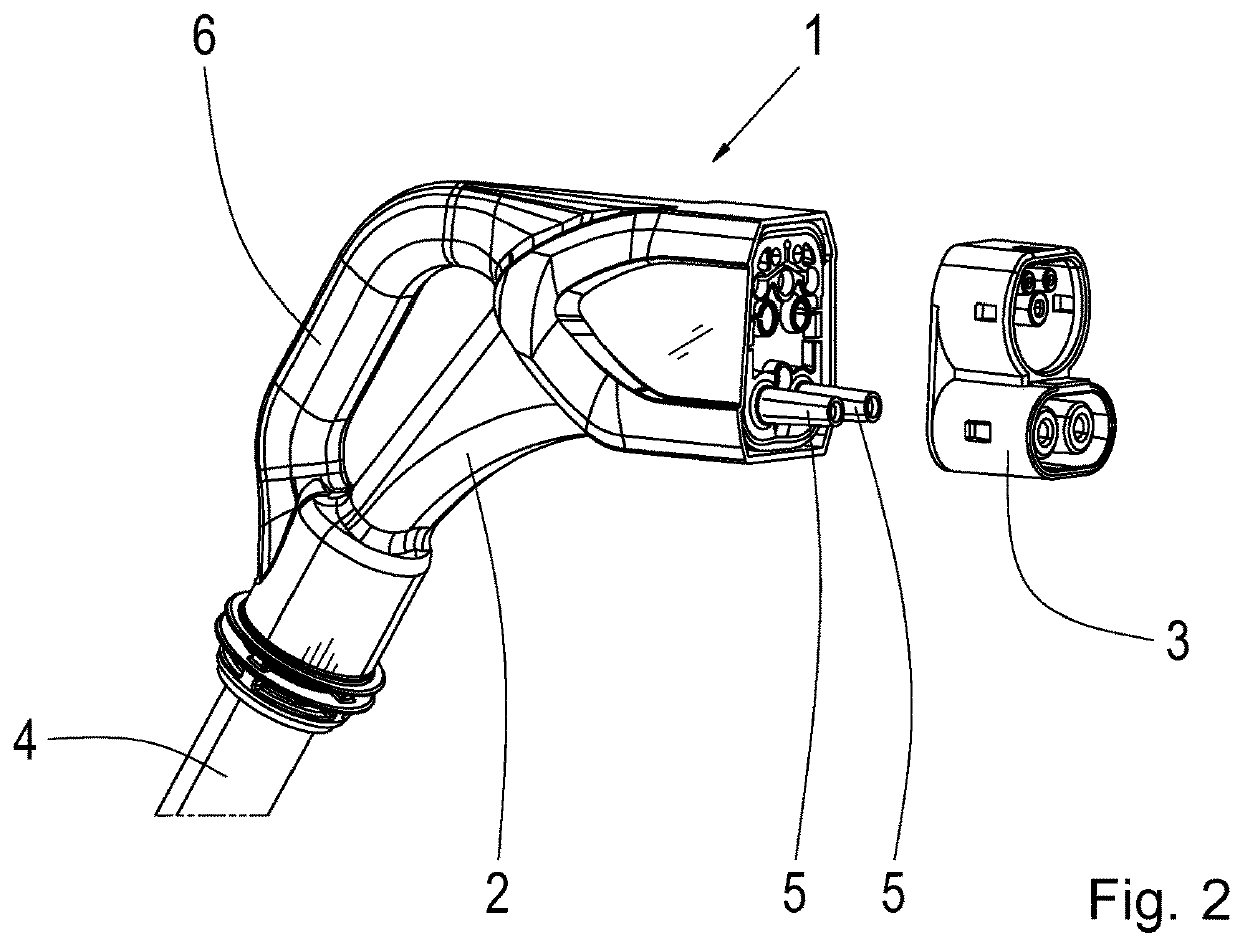 Car charging plug-in connector