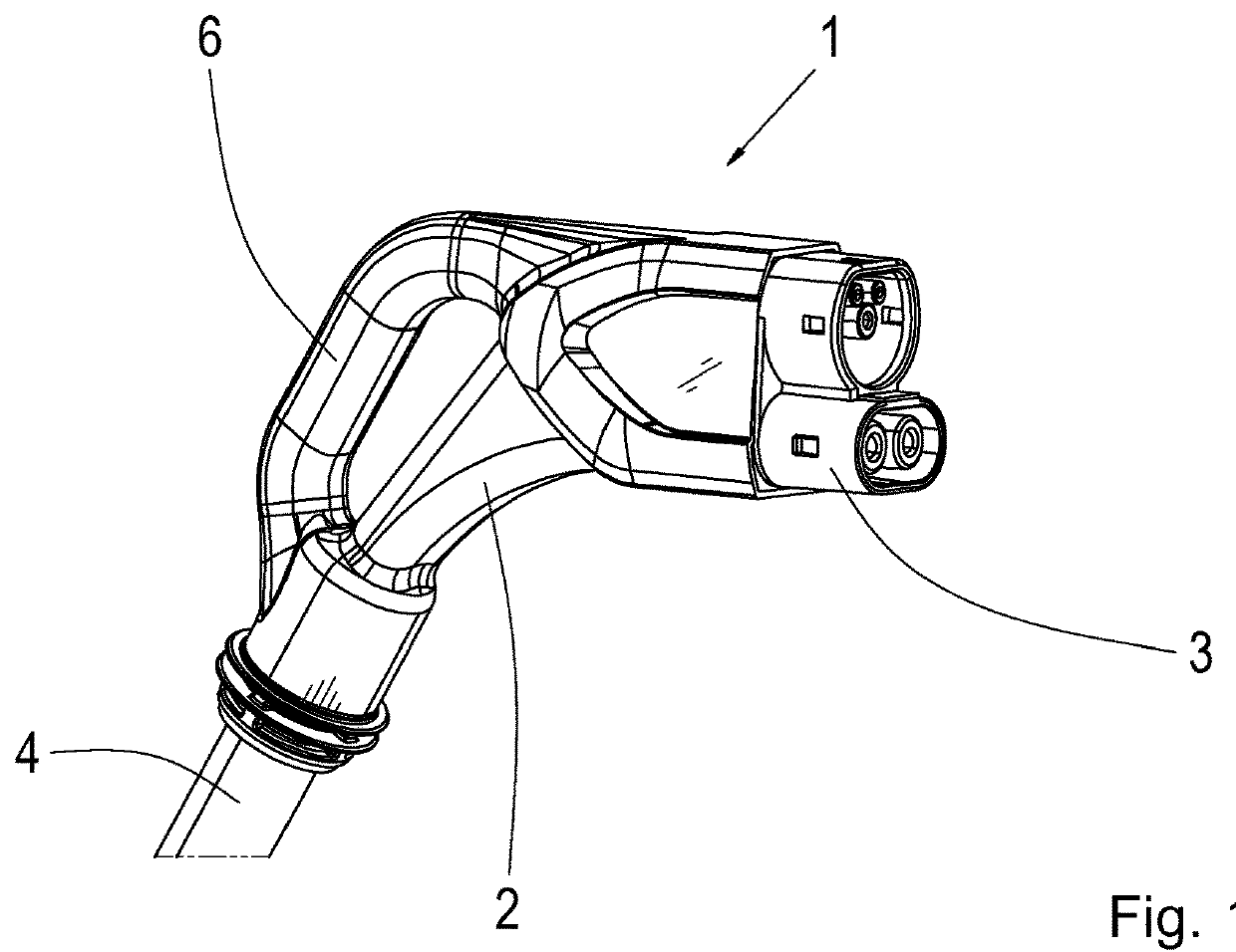 Car charging plug-in connector