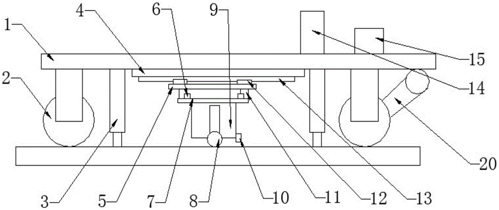 A device for automatically and accurately repairing the wavy wear of subway curved rails