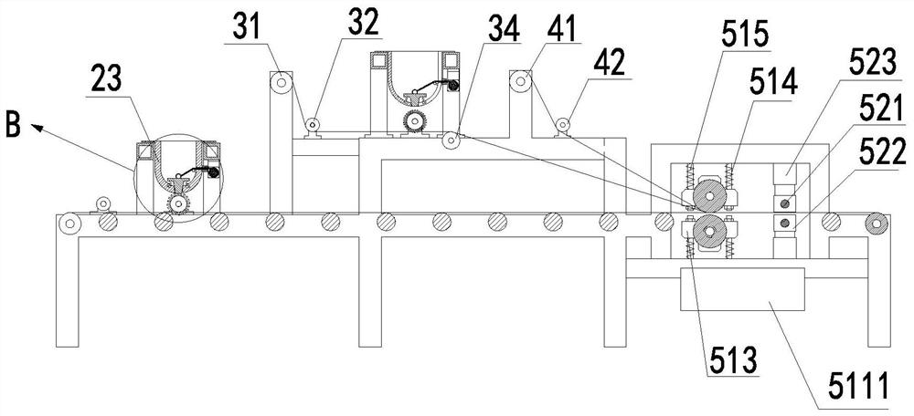 Synchronous compounding forming system for multi-layer geotextile