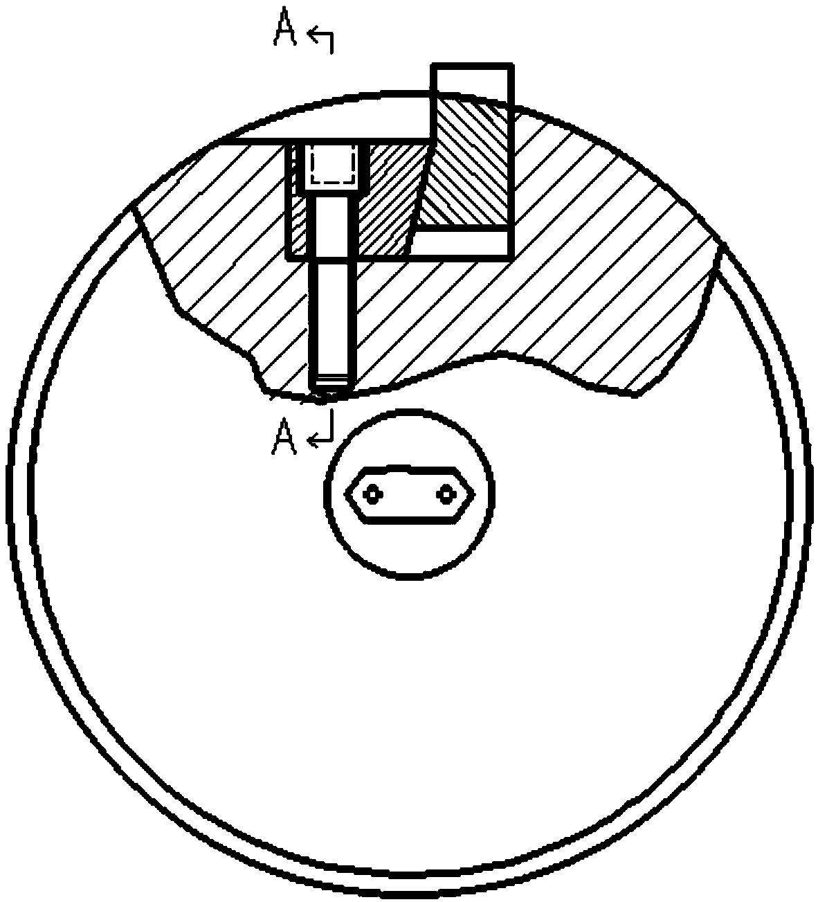 Fixing structure for flying shear blade