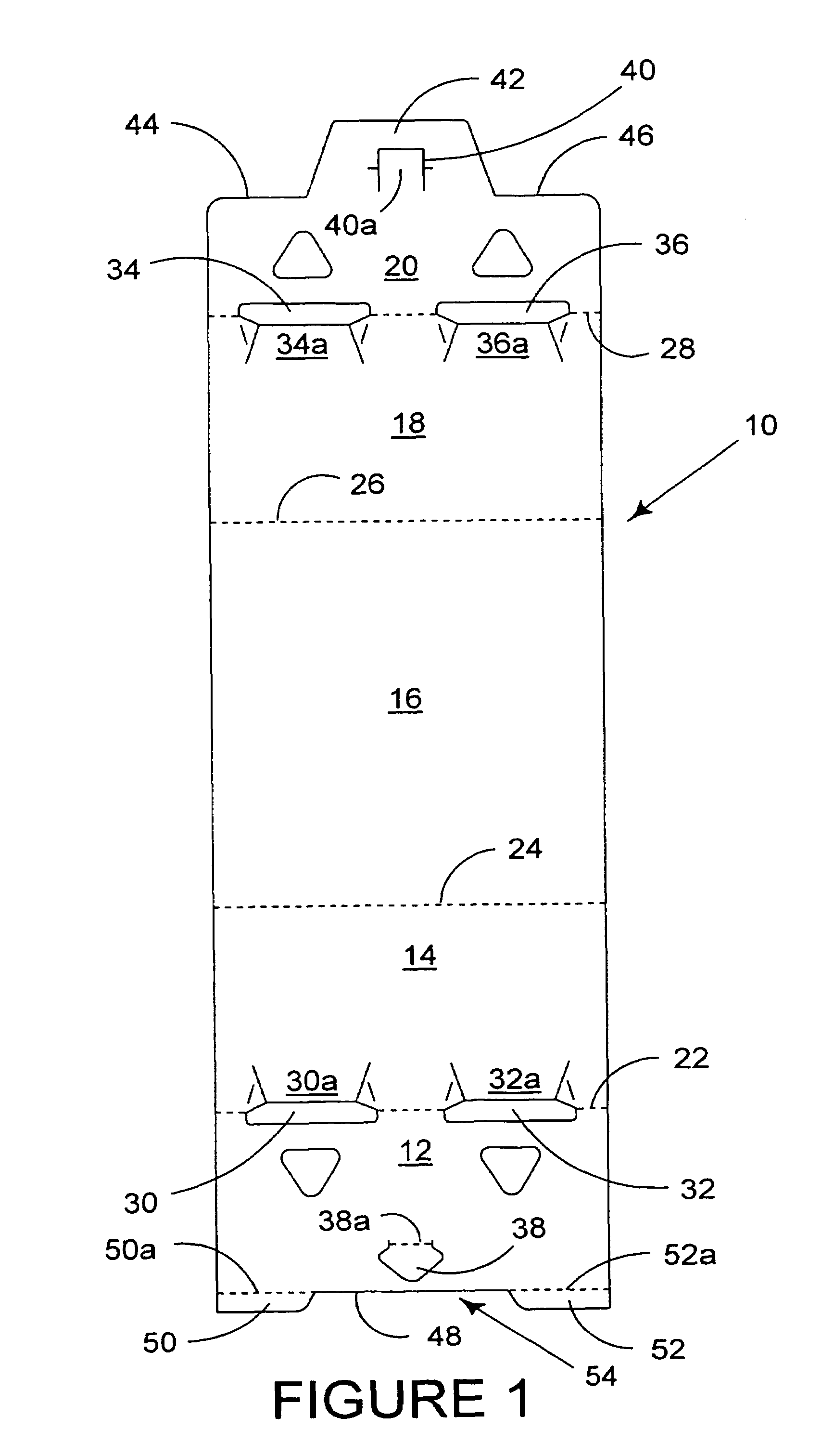 Carton with overlapped base panels and blank therefor