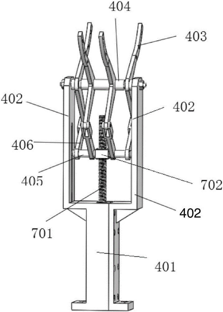 Obstacle avoiding device for high voltage direct current magnetic suspension inspection robot