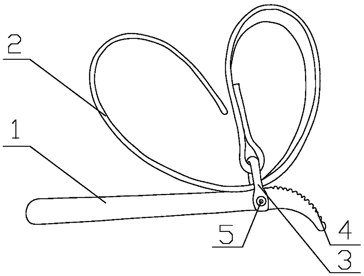 An open type drawstring tightener