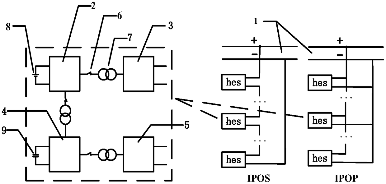 Dual active bridge (DAB)-based large-power dual-modular hybrid energy storage system and grid-connected method thereof