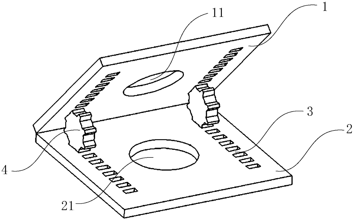 Angle adjustable anchor cable cushion plate