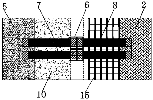 Invert trestle structure for simple multi-straddle type tunnel and construction method