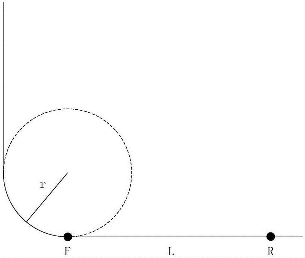 Two-wheel drive monorail conveyor and its cornering control method