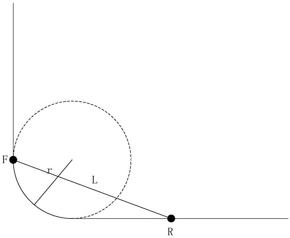 Two-wheel drive monorail conveyor and its cornering control method