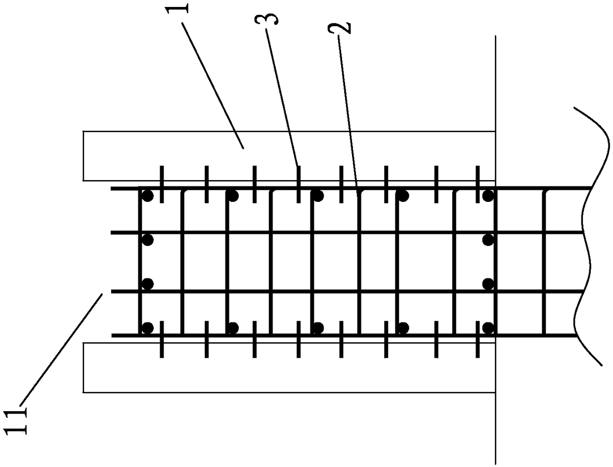 A construction method of imitation stone beam combined with whole stone and reinforced concrete