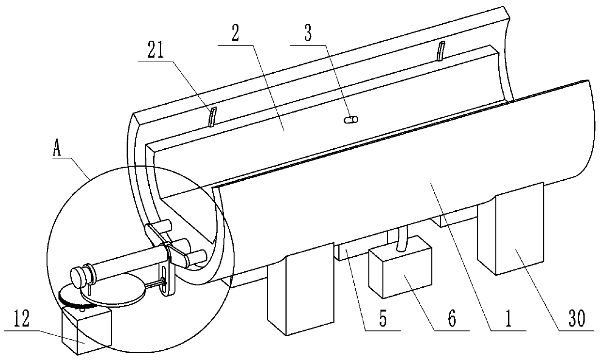 Abdominal cavity thermal perfusion chemotherapy device