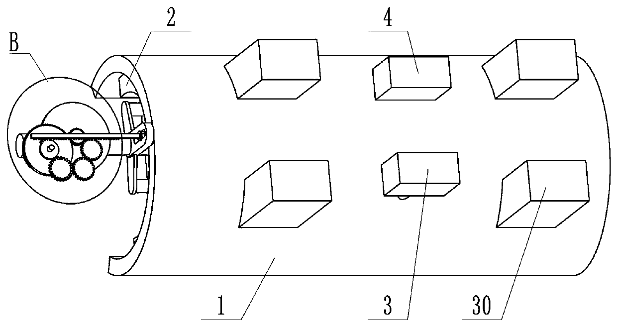 Abdominal cavity thermal perfusion chemotherapy device