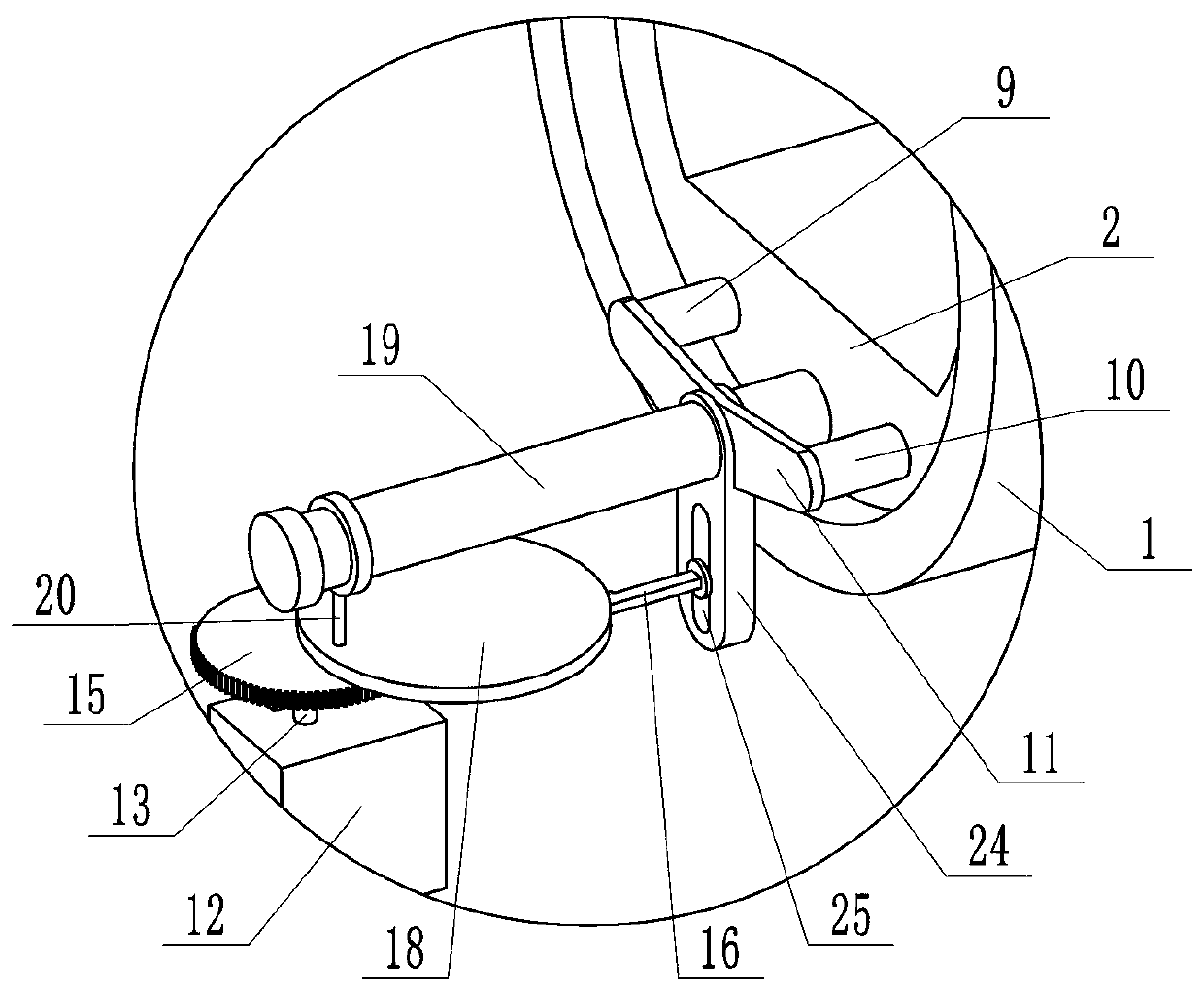 Abdominal cavity thermal perfusion chemotherapy device