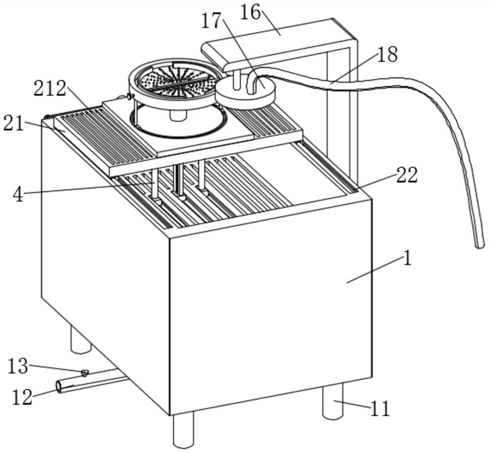 Quenching mechanism for machining slewing bearing