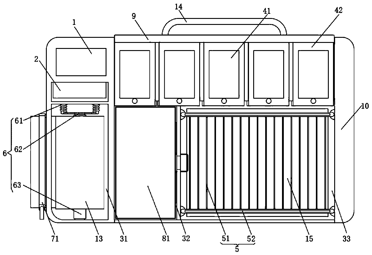 Auxiliary tray for replacing caesarean wound auxiliary materials