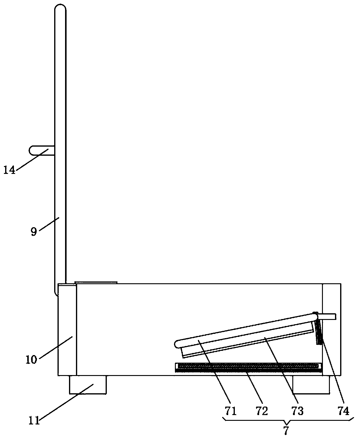 Auxiliary tray for replacing caesarean wound auxiliary materials