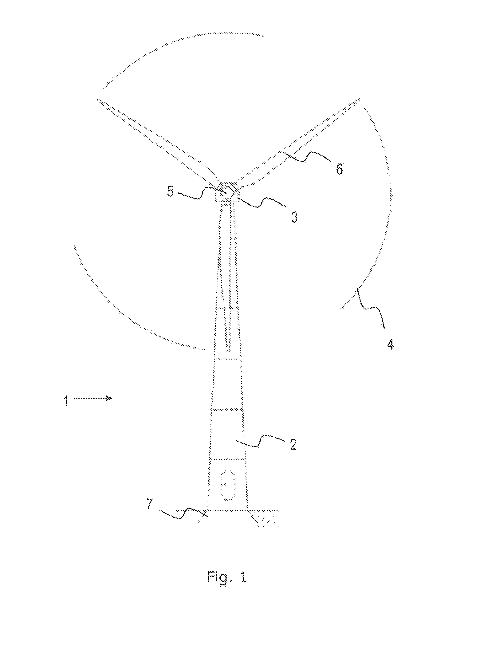 Variable wind turbine having a power dissipating unit; a method of operating a power dissipating unit in a wind turbine