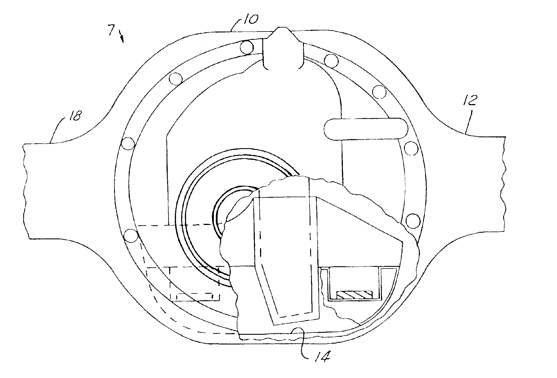 Drive axle assembly with insert