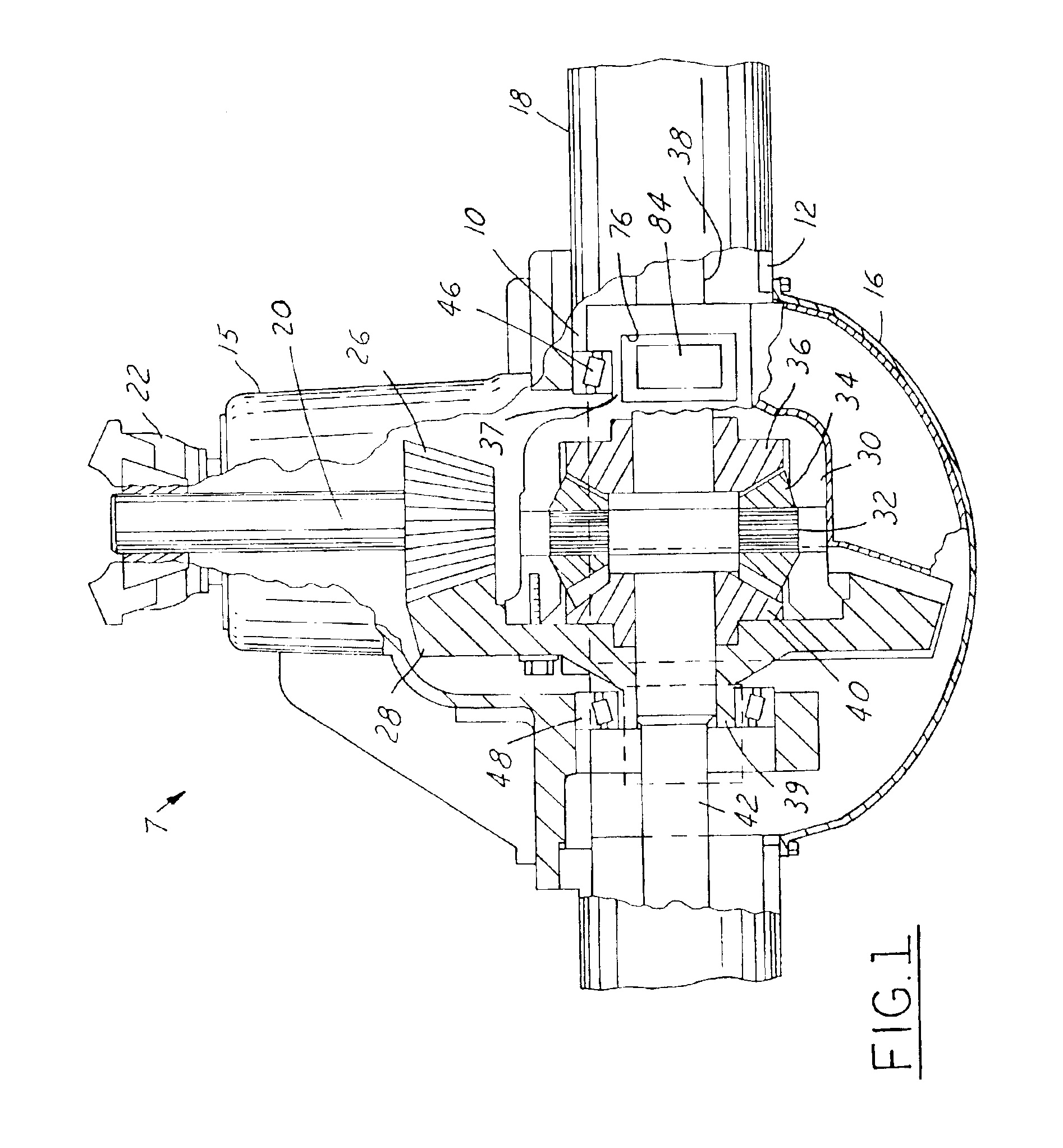 Drive axle assembly with insert