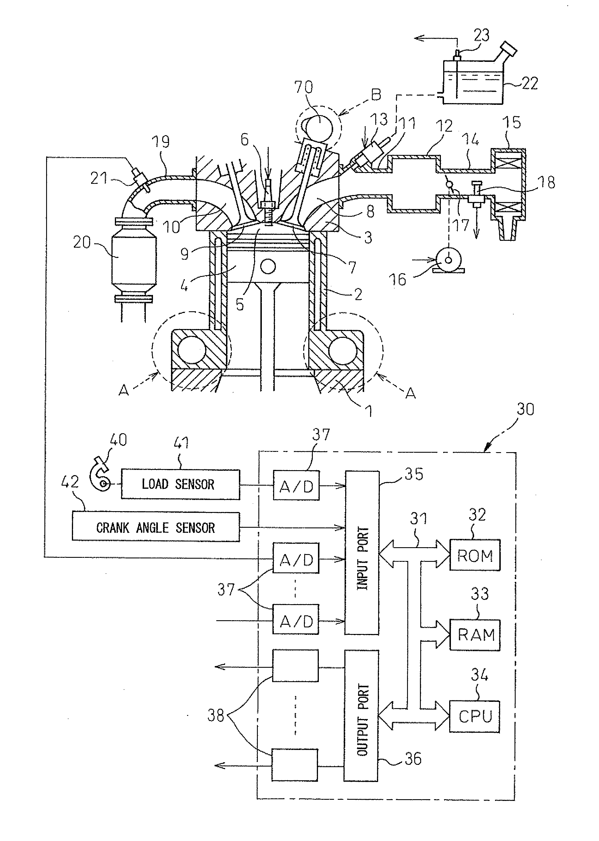 Spark ignition type internal combustion engine